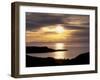 Sunset over Sleat Peninsula and Loch Eishort, Near Ord, Isle of Skye, Inner Hebrides, Scotland, UK-Patrick Dieudonne-Framed Photographic Print