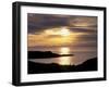 Sunset over Sleat Peninsula and Loch Eishort, Near Ord, Isle of Skye, Inner Hebrides, Scotland, UK-Patrick Dieudonne-Framed Photographic Print