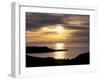 Sunset over Sleat Peninsula and Loch Eishort, Near Ord, Isle of Skye, Inner Hebrides, Scotland, UK-Patrick Dieudonne-Framed Photographic Print