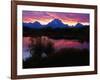 Sunset Over Snake River, Oxbow Bend, Grand Teton National Park, USA-Carol Polich-Framed Photographic Print