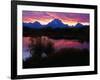 Sunset Over Snake River, Oxbow Bend, Grand Teton National Park, USA-Carol Polich-Framed Photographic Print