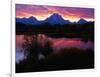 Sunset Over Snake River, Oxbow Bend, Grand Teton National Park, USA-Carol Polich-Framed Photographic Print