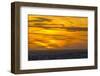 Sunset over South Georgia, U.K. Overseas Protectorate, South Atlantic Ocean, Polar Regions-Michael Nolan-Framed Photographic Print