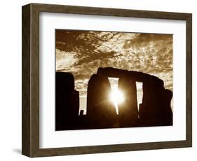 Sunset Over Stonehenge Wiltshire-null-Framed Photographic Print