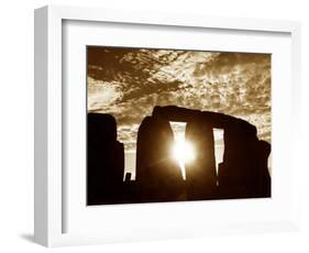 Sunset Over Stonehenge Wiltshire-null-Framed Photographic Print