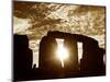 Sunset Over Stonehenge Wiltshire-null-Mounted Photographic Print
