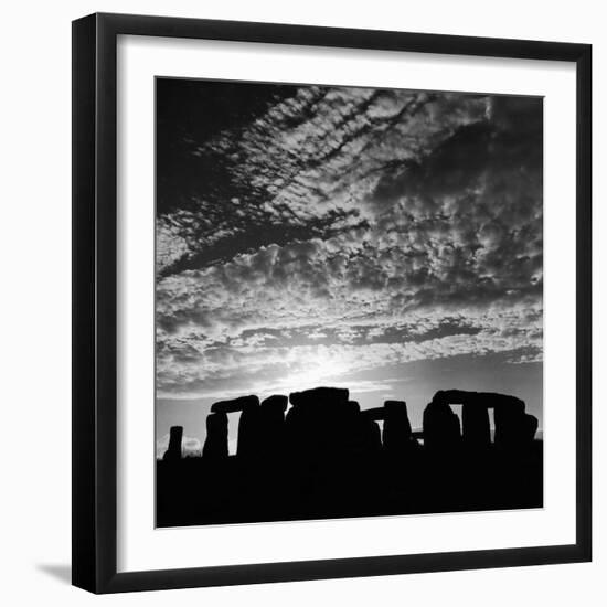 Sunset over Stonehenge-Staff-Framed Photographic Print