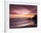 Sunset over Surfers, Biarritz, Pyrenees Atlantiques, Aquitaine, France-Doug Pearson-Framed Photographic Print