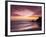 Sunset over Surfers, Biarritz, Pyrenees Atlantiques, Aquitaine, France-Doug Pearson-Framed Photographic Print