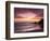 Sunset over Surfers, Biarritz, Pyrenees Atlantiques, Aquitaine, France-Doug Pearson-Framed Photographic Print