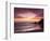 Sunset over Surfers, Biarritz, Pyrenees Atlantiques, Aquitaine, France-Doug Pearson-Framed Photographic Print