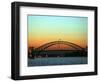 Sunset over Sydney Harbor Bridge, Australia-David Wall-Framed Photographic Print