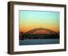 Sunset over Sydney Harbor Bridge, Australia-David Wall-Framed Photographic Print