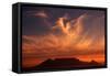 Sunset over Table Mountain-Charles O'Rear-Framed Stretched Canvas