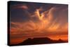 Sunset over Table Mountain-Charles O'Rear-Stretched Canvas