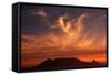 Sunset over Table Mountain-Charles O'Rear-Framed Stretched Canvas