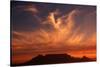 Sunset over Table Mountain-Charles O'Rear-Stretched Canvas
