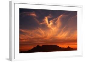 Sunset over Table Mountain-Charles O'Rear-Framed Photographic Print