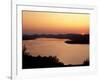 Sunset over Table Rock Lake near Kimberling City, Missouri, USA-Gayle Harper-Framed Photographic Print