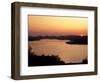 Sunset over Table Rock Lake near Kimberling City, Missouri, USA-Gayle Harper-Framed Photographic Print