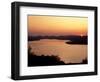 Sunset over Table Rock Lake near Kimberling City, Missouri, USA-Gayle Harper-Framed Photographic Print