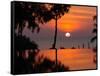 Sunset Over Thailand in the Aftermath of the Tsunami, in Phuket, Thailand-null-Framed Stretched Canvas