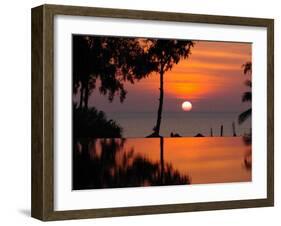 Sunset Over Thailand in the Aftermath of the Tsunami, in Phuket, Thailand-null-Framed Premium Photographic Print