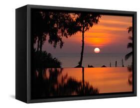 Sunset Over Thailand in the Aftermath of the Tsunami, in Phuket, Thailand-null-Framed Stretched Canvas