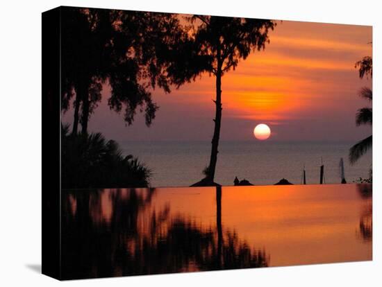 Sunset Over Thailand in the Aftermath of the Tsunami, in Phuket, Thailand-null-Stretched Canvas