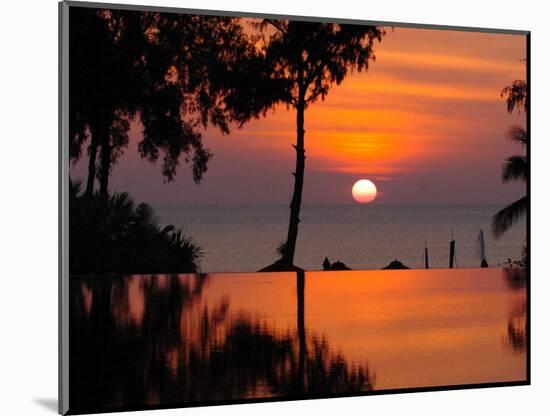 Sunset Over Thailand in the Aftermath of the Tsunami, in Phuket, Thailand-null-Mounted Photographic Print