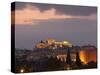 Sunset over the Acropolis, UNESCO World Heritage Site, Athens, Greece, Europe-Martin Child-Stretched Canvas