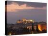 Sunset over the Acropolis, UNESCO World Heritage Site, Athens, Greece, Europe-Martin Child-Stretched Canvas