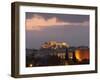 Sunset over the Acropolis, UNESCO World Heritage Site, Athens, Greece, Europe-Martin Child-Framed Photographic Print