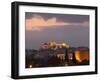 Sunset over the Acropolis, UNESCO World Heritage Site, Athens, Greece, Europe-Martin Child-Framed Photographic Print