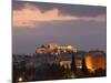 Sunset over the Acropolis, UNESCO World Heritage Site, Athens, Greece, Europe-Martin Child-Mounted Photographic Print