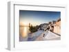 Sunset over the Aegean Sea Seen from a Terrace of the Typical Greek Village of Firostefani-Roberto Moiola-Framed Photographic Print