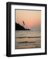 Sunset Over the Arabian Sea, Mobor, Goa, India-Robert Harding-Framed Photographic Print