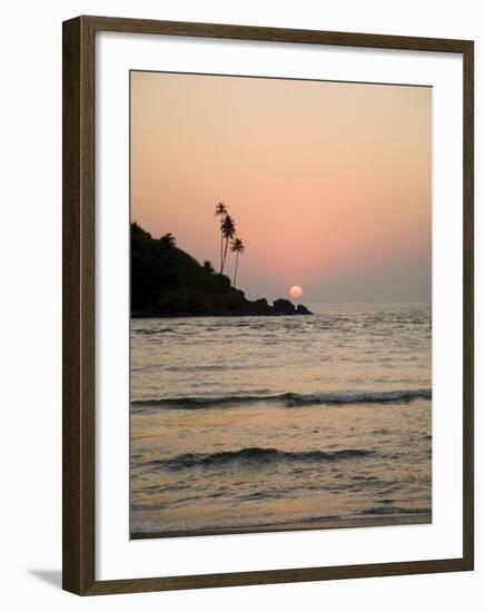 Sunset Over the Arabian Sea, Mobor, Goa, India-Robert Harding-Framed Photographic Print