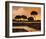 Sunset over the Arno River-Judith D'Agostino-Framed Art Print