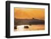 Sunset over the Bosphorus Strait.-Jon Hicks-Framed Photographic Print