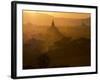 Sunset over the Buddhist Temples of Bagan (Pagan), Myanmar (Burma)-Julio Etchart-Framed Photographic Print