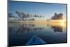 Sunset over the calm waters of Tikehau, Tuamotus, French Polynesia, Pacific-Michael Runkel-Mounted Photographic Print