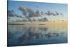 Sunset over the calm waters of Tikehau, Tuamotus, French Polynesia, Pacific-Michael Runkel-Stretched Canvas