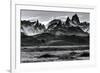 Sunset over the Cerro Torre Mount Fitzroy Spires in Los Glacieres National Park, Argentina-Jay Goodrich-Framed Photographic Print