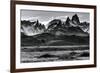 Sunset over the Cerro Torre Mount Fitzroy Spires in Los Glacieres National Park, Argentina-Jay Goodrich-Framed Photographic Print