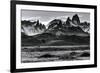 Sunset over the Cerro Torre Mount Fitzroy Spires in Los Glacieres National Park, Argentina-Jay Goodrich-Framed Photographic Print
