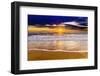 Sunset over the Channel Islands from San Buenaventura State Beach, Ventura, California, USA-Russ Bishop-Framed Photographic Print