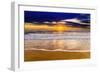 Sunset over the Channel Islands from San Buenaventura State Beach, Ventura, California, USA-Russ Bishop-Framed Photographic Print