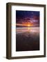 Sunset over the Channel Islands from Ventura State Beach, Ventura, California, Usa-Russ Bishop-Framed Photographic Print