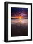 Sunset over the Channel Islands from Ventura State Beach, Ventura, California, Usa-Russ Bishop-Framed Photographic Print